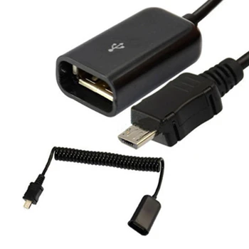 5pcs/veliko Pomlad Zložljive USB 2.0 A na Micro USB 2.0 5PIN OTG Kabel za Samsung HTC Telefone Android Tablet PC