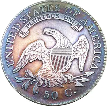 Združene države Amerike Svobode Orel 1831 50 Centov ½ Dolar brez obeh skrajnih Bankrot Pol Dolarja Cupronickel Silver Plated Kopija Kovanca