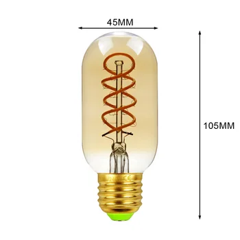 Led Žarnice Letnik Žarnice T45 Spirala Amber 4W Zatemniti 220V 110V Led Žarnice Edison Žarnica Dekorativni Ligth Žarnica