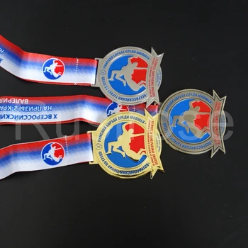 Rusija medaljo po meri, po meri in barve kovine priložnostnih nagrad, športnih spominkov,City Igra Konkurence klub nagrado, medaljo traku