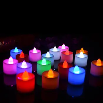 2pcs Utripanja Čaj luči vključujejo baterije Daljinski upravljalnik LED Sveča stranka rojstni dan sveče, ki Upravljajo za Poroko, Rojstni dan