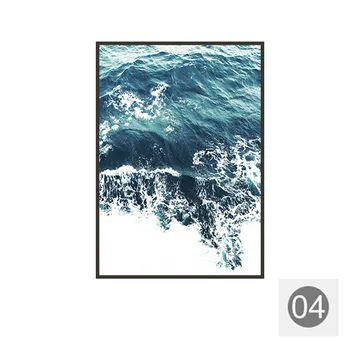 Obalne Dekor Tiskanja Plaži Digitalni Prenos Vode Natisne Fotografijo Likovno Fotografijo Oceanskih Valov Dnevna Soba Dekoracijo
