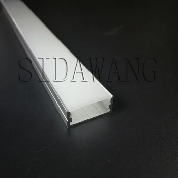 2000mm/nastavite ,6Sets Vgradne gori aluminijasti profil za led profil alu za 20 mm dvakrat zapored led trak SDW097