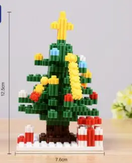 Majhnih delcev diamond gradniki plastičnih DIY Božično drevo serije sestavljeni igrače za otroke