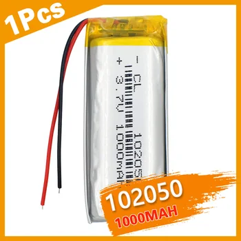 3,7 V 102050 1000mah li-ion Polymer Baterija Za MP3, MP4 MP5 GPS gospodinjski Krvni Tlak Monitor Li-Po Baterije Zamenjava