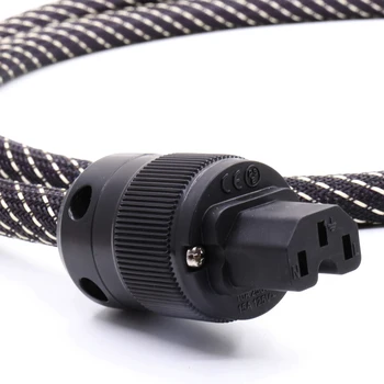 1 Kos 5N čistega bakra Schuko Napajalni Kabel pozlačeni Schuko & IEC svečke Power Akord napajalni kabel