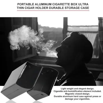 Magnetni Cigarete Aluminija Cigaret Primeru, Cigare, Tobak Nosilec Za Žep Polje Za Shranjevanje Posode Šatulji