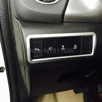 Za Suzuki Vitara Suzuki 2016 2017 ABS Krom Mat Žarometov Lučka za Vklop Gumb Dekorativni Pokrov Trim Modling 2pcs