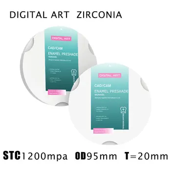 STC95mm20mmA1-D4 Digitalart preshade zirkon zahn cad/cam zobni cirkonij prazno,zobni cirkonij disk