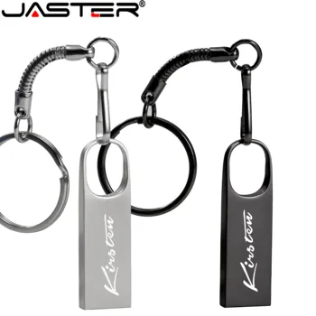 JASTER USB 2.0 kovinski USB ključek 32GB 64GB 8GB 16GB 4GB USB ključ Pen Drive Pravi Zmogljivosti po Meri logo pendrive darila
