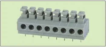 100 kozarcev/veliko 2P KF235 5,0 mm Igrišču PCB Pomlad Terminal Blok priključek 250V/10A