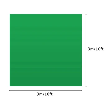 3 x 3 M / 10 x 10 m Strokovne Zelena Sn Ozadje studijskega Ozadju Stroj Poliester-Bombažne Tkanine
