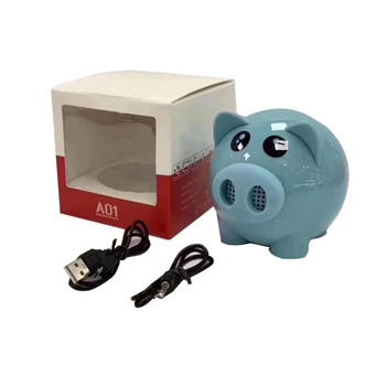 A01 Little Pig Bluetooth Zvočnik Mini Brezžični Prenosni Zvočnik Risanka Darilo Avdio 32GB bluetooth zvočnik