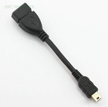 1000pcs/lot 11 cm Micro USB na mini USB Host OTG Kabel za DAC Prenosni Digitalni Ojačevalnik, tablični računalnik, mobilni telefon, mp4 mp5