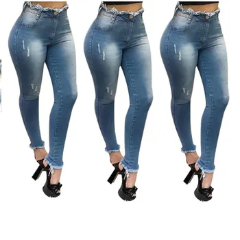Visoko pasu, ženske kavbojke slim ženske jeans ravne noge ženske jeans vroče prodaje ženske hlače priložnostne žensk svinčnik hlače