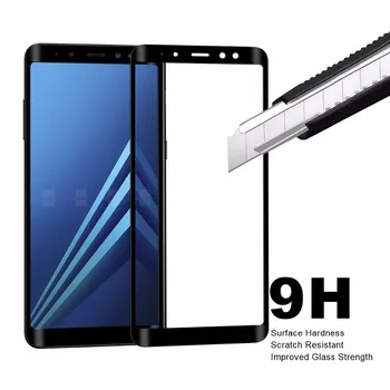 3D Polno Kritje Steklo Za Samsung Galaxy A7 A8 2018 Kaljeno Steklo Screen Protector For Samsung Galaxy A8 2018 Plus STEKLA