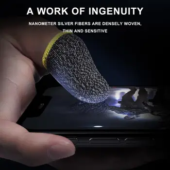 Gaming Prst Rokav Dihanje Anti-znoj Občutljiv na Dotik Prsta Kritje za Pubg Mobilni Telefon Igra Rokavice
