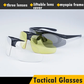 Vojaške Airsoft Taktično Motocikel Windproof Očala Zaščito za Paintball CS Wargame Očala Moških Streljanje Očala