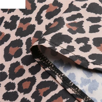 JAYCOSIN 2019 Seksi Dame Odprite Leopard Obleka Ženska Moda Splice Natisni Priložnostne Obleko 19JAN23