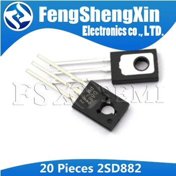 20pcs/veliko D882 882 2SD882 NPN srednje moč tranzistor, DA-126