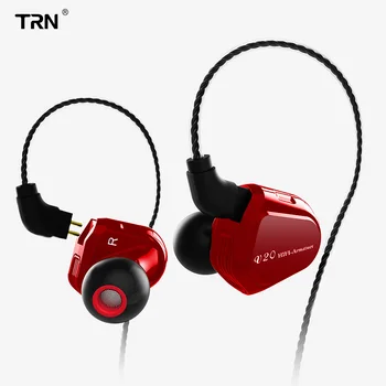 TRN V20 DD + BA hibridni in-ear slušalke DJ HI-fi monitor teče športne slušalke in-ear slušalke snemljiv kabel