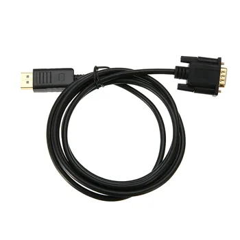 Nova 1,8 M DisplayPort HDMI-združljiv Z VGA Moški Pretvornik Kabel za Laptop PC Monitor Thunderbolt Port Adapter Priključite Kable