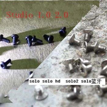 100 kozarcev Zamenjava črna/bela vijaki za studio 1.0 2.0 solo/solo hd solo brezžične slušalke slušalke