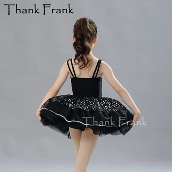 Črna Bleščica Balet Tutu Obleke Dekleta Gimnastika Leotard Balerina Obleko Otroci Kopalke Za Ples Odraslih Lirično Plesne Kostume