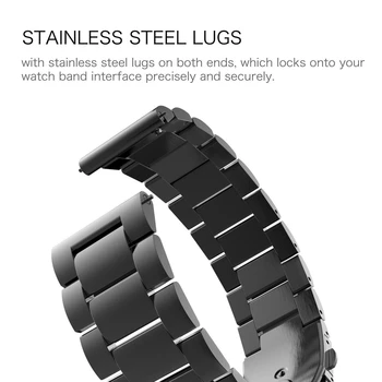 Za Samsung Watch Aktivno 3 2 Trak Metal Band 20 mm 22 mm Prestavi S3 Hitro Sprostitev Watchband za Huami Amazfit Tempo Zanke Manšeta