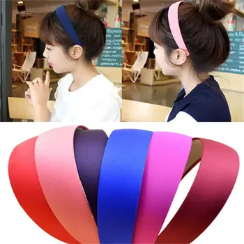 Novi korejski Preprost Stil 5 Barvo Široko Plastično Glavo Trdno Las Trak za Lase Hoop Modni Dodatki za Lase za Ženske