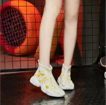 Evropski postaje, športni čevlji Harajuku korejska različica divjega štirje letni časi stari čevlji grafiti plesti priložnostne ženske čevlje