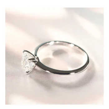 2020 novo 18k belim zlatom diamond princess dame moda mrzel veter kvadratnih gem luksuzni stranka posla poročni prstan