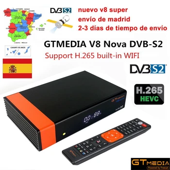 Španija parka Gtmedia V8 NOVI DVB-S2(FULL HD 1080P) Satelitski sprejemnik Vgrajen Wi-Fi modul,Ethernet,3G dongle Evropi TV dekoderju