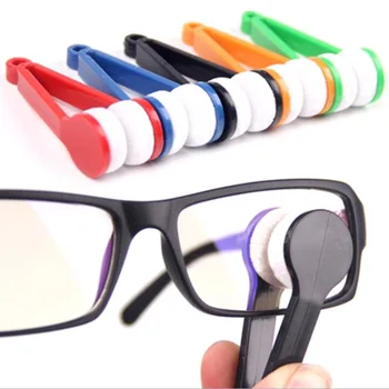 Prenosni Večnamenski Očala Čiščenje Zbadanje Eyeglass Sončna Očala Mikrovlaken Čistilo Krtače Za Čiščenje Orodja Mini 1 Kos