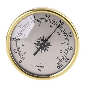 72 mm Krog Zlat Higrometer Vlažnost Meter Merilnik Obroč Površine - Ni potrebna baterija