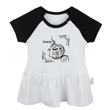 Ozvezdju Bik Plemenski Tatoo Aquarius Scorpio Design Newborn Baby Dekleta Obleke Malčka Dojenčka Bombaž Oblačila