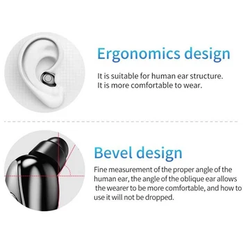 Res Brezžična tehnologija Bluetooth TWS Slušalke Nadzor Gumb Visoko kakovosten Stereo Hrupa Preklic Športne Slušalke Slušalka za mobilni telefon