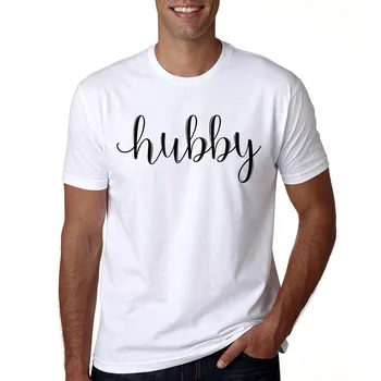 Nekaj Tshirts Hubby & Wifey Ujemanje Majice Najboljše Darilo Nekaj Majica Obletnico Darilo T Shirt Hubby in Wifey Majice