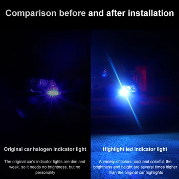 T10 W5W 168 194 Avtomobilski LED Osvetlitev Notranjosti Branje Lahka Strani Marker Lučka Visoko Svetlo 3030 Auto Klin Parkiranje Nepremočljiva Žarnice