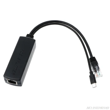 Power Over Ethernet 48V Na 5V 2.4 Aktivno POE Delilnik Micro USB Vtič Y Kabel D24 20 Dropshipping