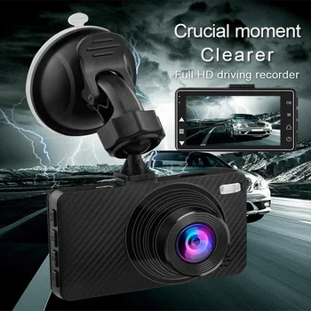WHEXUEN Full HD 1080P Avto DVR Kamera Night Vision 3 Inch Dvojno Objektiv Dash cam WDR Digitalni Video Snemalnik Cikel Snemanja Dashcam