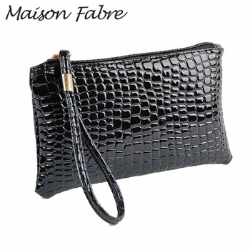 Maison Fabre Vrečko ženska Usnjena denarnica zadrgo dolgo Krokodil vintage denarnica, Preprostih kovanec torbici Poletje ženske Kartico sim žep