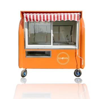 Nov dizajn strani pritisni in 220 cm dolgo hrane prikolico food kiosk mobilne hrane voziček hotdog hrane prikolica za prodajo