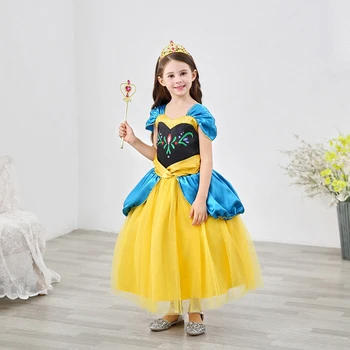Dekleta Princesa Obleko, Ana Elsa Cosplay Kostum za Dekleta Princesa Kostume Otroci Dekliška Oblačila Rojstni Baby Dekle Vestidos