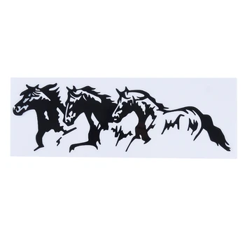 3 Konji Živali Oblikovane Nalepke Avto Nalepke Modni Ustvarjalne Črno Belo Kombinacijo Avto Notranja Oprema