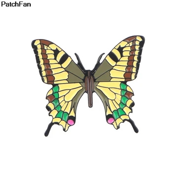 Patchfan metulj Cink zatiči par nahrbtnik, oblačila, kovinske medaljo za vrečko majica čevelj insignia značke broške za moške, ženske A2474