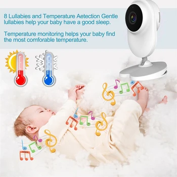 Baby Monitor za Brezžični Varnostne Kamere 4.3 Palčni Sn Baby Monitor s 1080P Kamera za Dojenčke Starejše