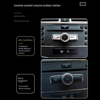 Avto Večpredstavnostna klimatska Naprava Gumbom za Glasnost Nalepke Kritje Trim za Benz W204 C E Razreda GLK 2012-Dodatki