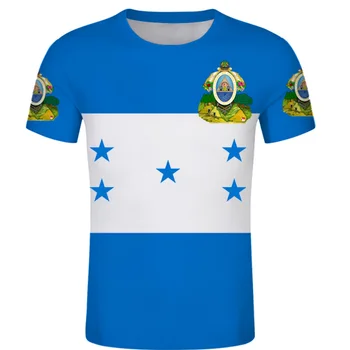 HONDURAS t shirt diy prosto po meri človeka ime, število t-shirt narod zastav hn državi tiskanja Honduras španski oblačila
