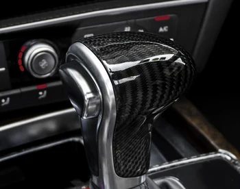 Za Audi Q5 2013 - 2018 Notranjo Opremo Shift Gear Box Zgornji Dekoracijo Prevleko Iz Ogljikovih Vlaken Avto Styling Auto Dodatki